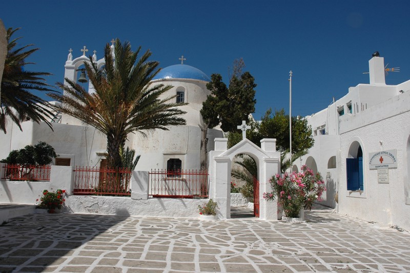 Trademark churches in the village of Kastro