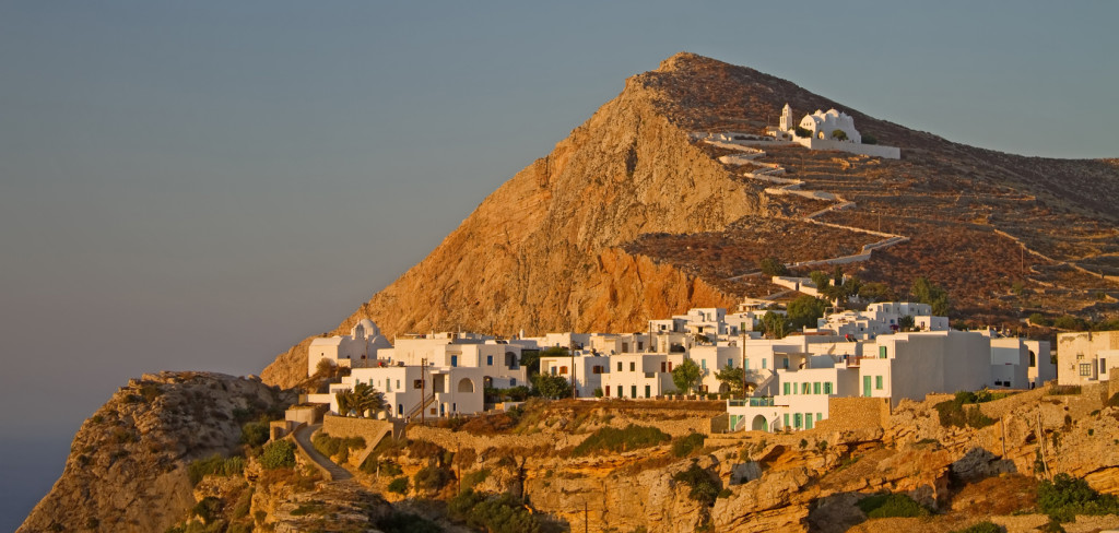 A panoramic view of Folegandros